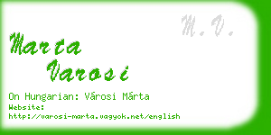 marta varosi business card